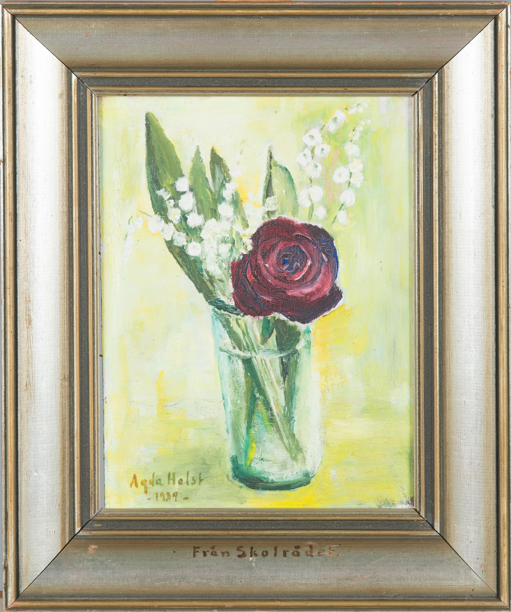 Agda Holst, Flowers in a vase.