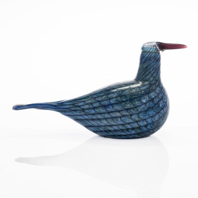 Oiva Toikka, A glass bird, 'Rusee grebe', signed O. Toikka Nuutajärvi.