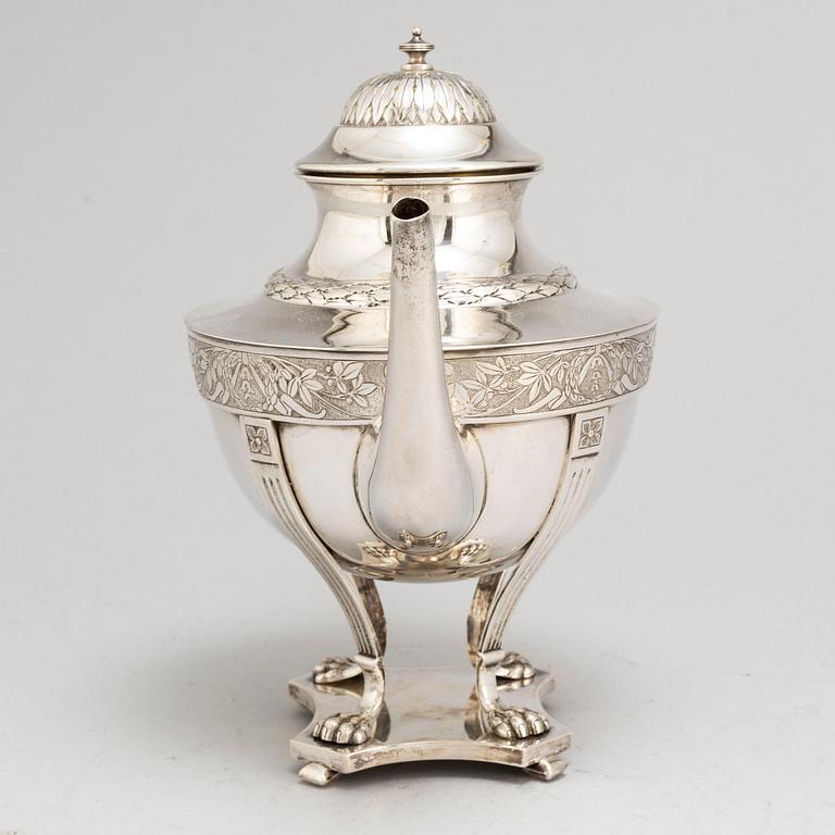 ANDERS NILSSON, tekanna, silver, Lund, 1905.