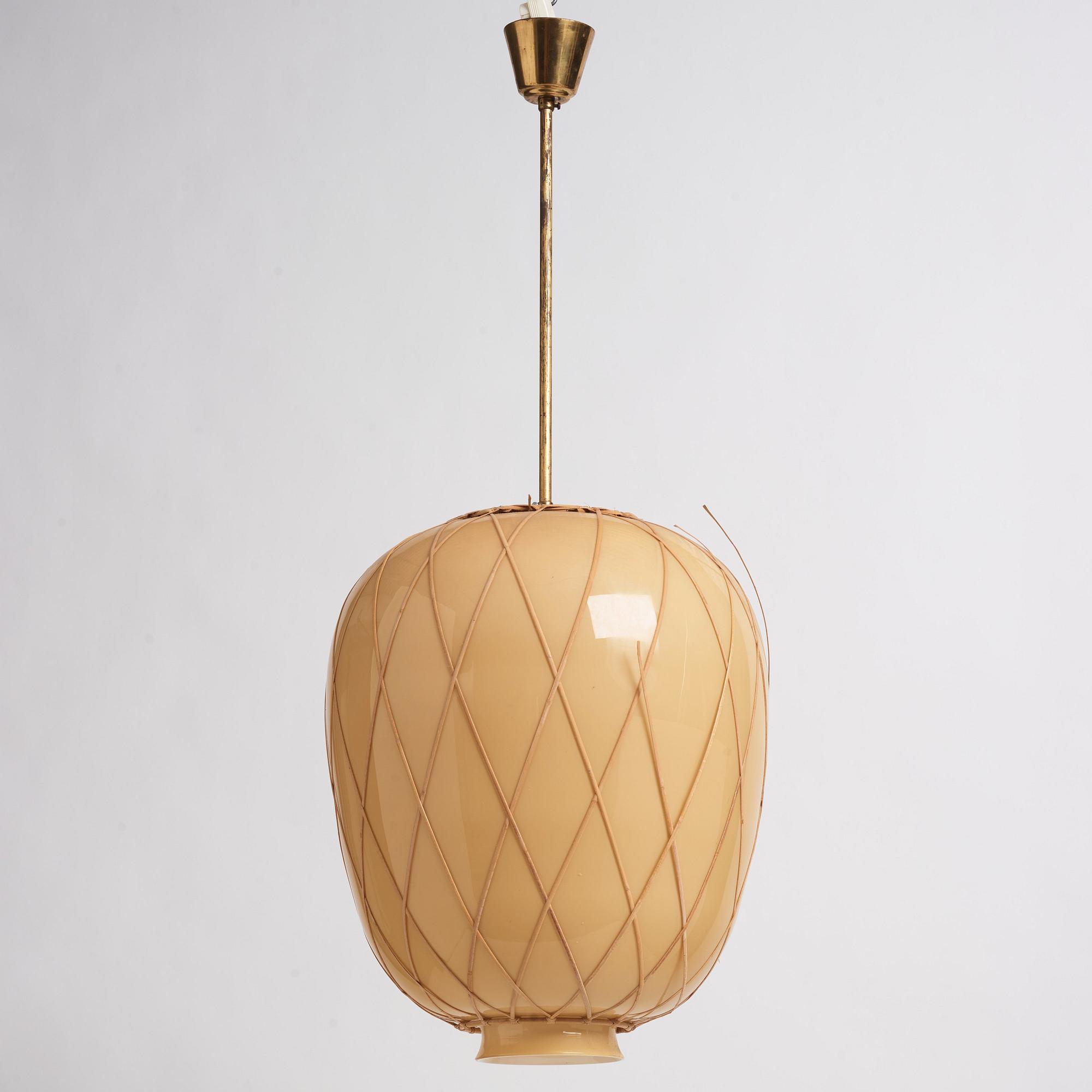 Harald Notini, a ceiling lamp, model '11555', Arvid Böhlmarks Lampfabrik, Sweden 1940s.