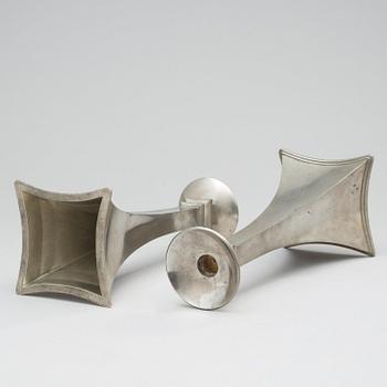 JUST ANDERSEN, ljusstakar, ett par, Danmark 1920-30-tal.