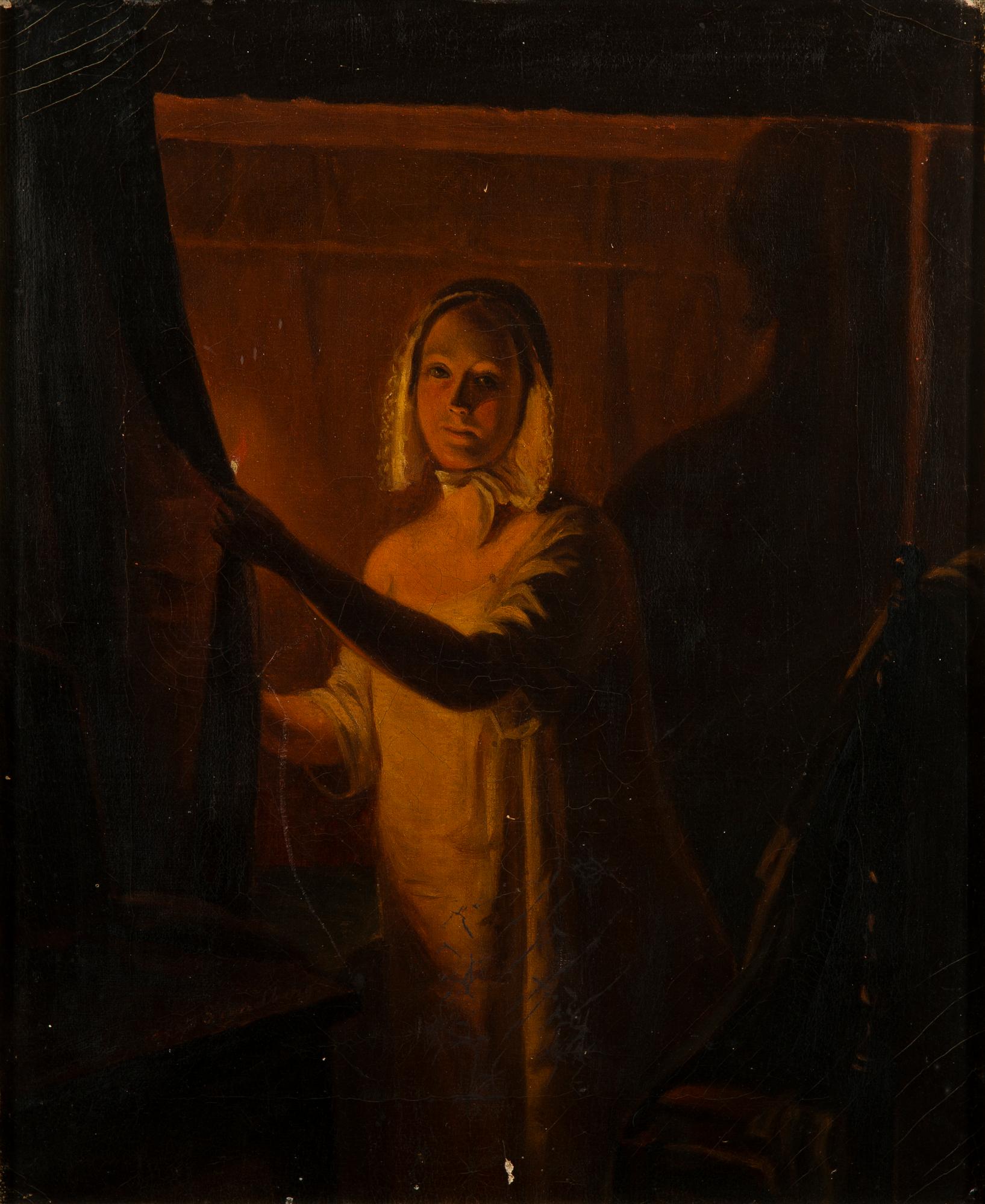OKÄND KONSTNÄR, olja på duk, signerad Sundberg? 1800-talets slut.