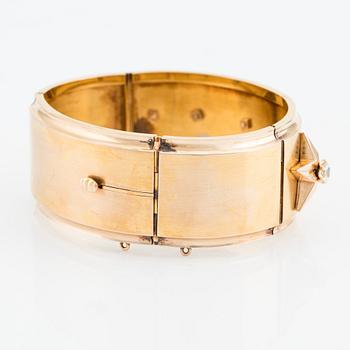 Armband 18K guld med gammalslipade diamanter.