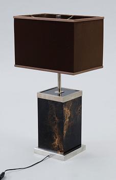 A Romeo Rega polished chrome table lamp, Italy 1970's.