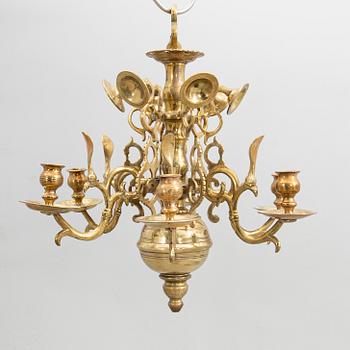 Chandelier, Baroque style, circa 1900.