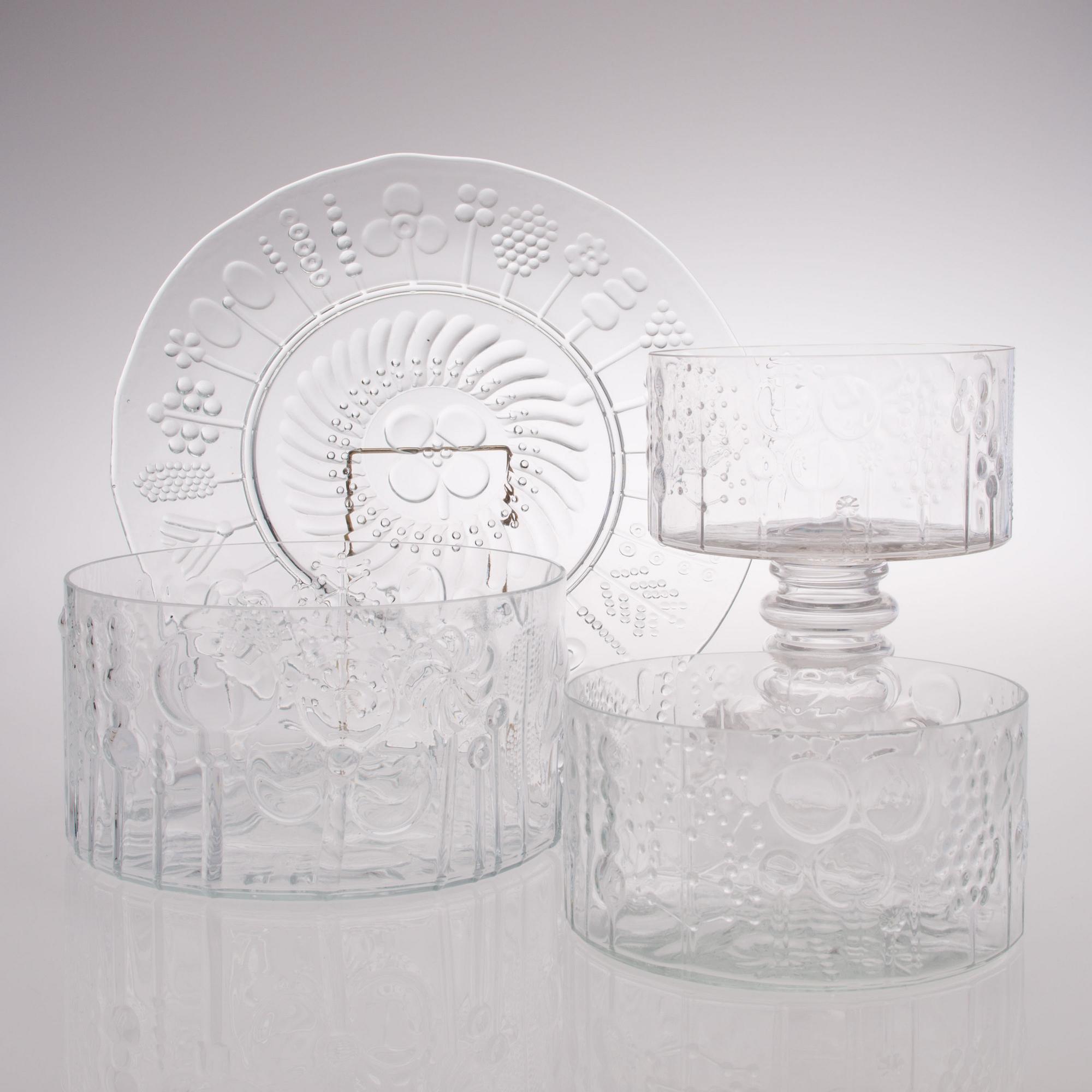 OIVA TOIKKA, FYRA DELAR. "Flora". Iittala. Formgivna 1966.