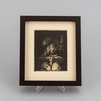 John Bauer, lithopgraph, from "Troll", 1915. Signed B in the print.