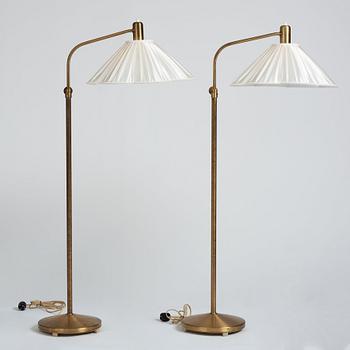 A pair of Swedish Modern floor lamps, ASEA, 1940-50s.