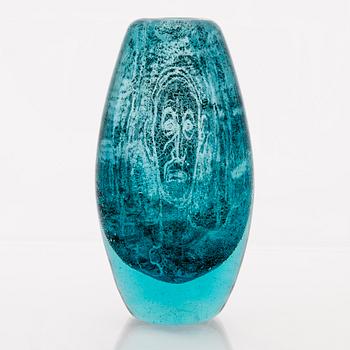 ELLA VARVIO, A glass vase/ sculpture, signed Ella Varvio 2016.