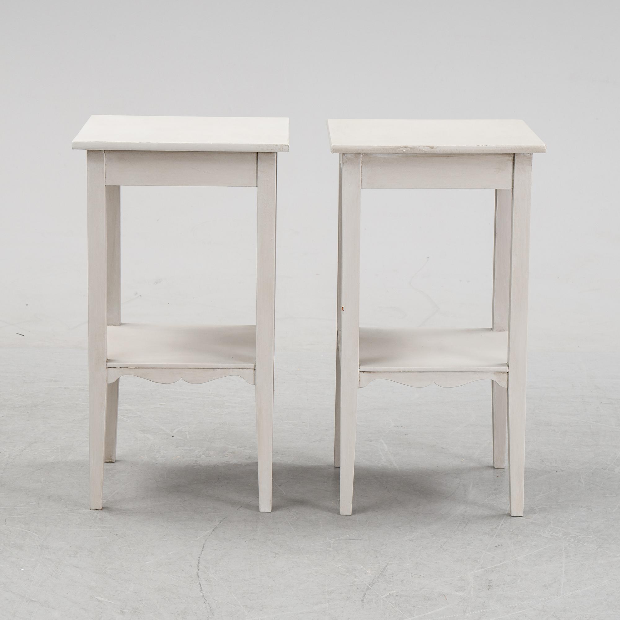 A pair of side tables, 20th Century.