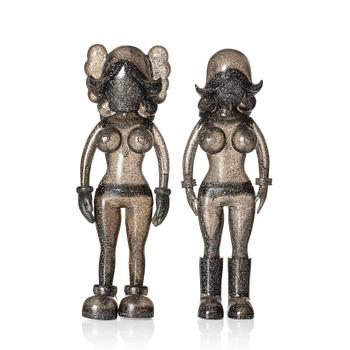 487. KAWS x REAS (Todd James), The Twins (Glitter Variant).