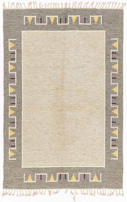A swedish  1920-30s flat weave carpet, c 243 x 162 cm.