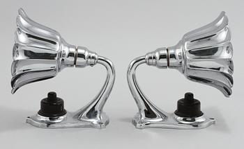 VÄGGLAMPOR, ett par, 1900-talets andra kvartal.