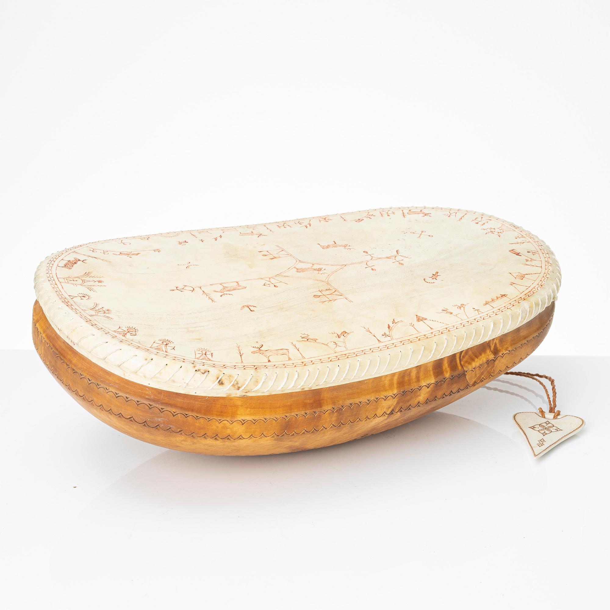 Anders Sunna, Drum, Goavddis, signed and dated 1976.