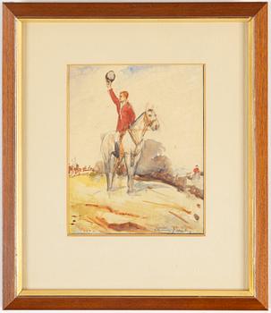 HENRY JAMES HALEY, watercolours, 3, signed.