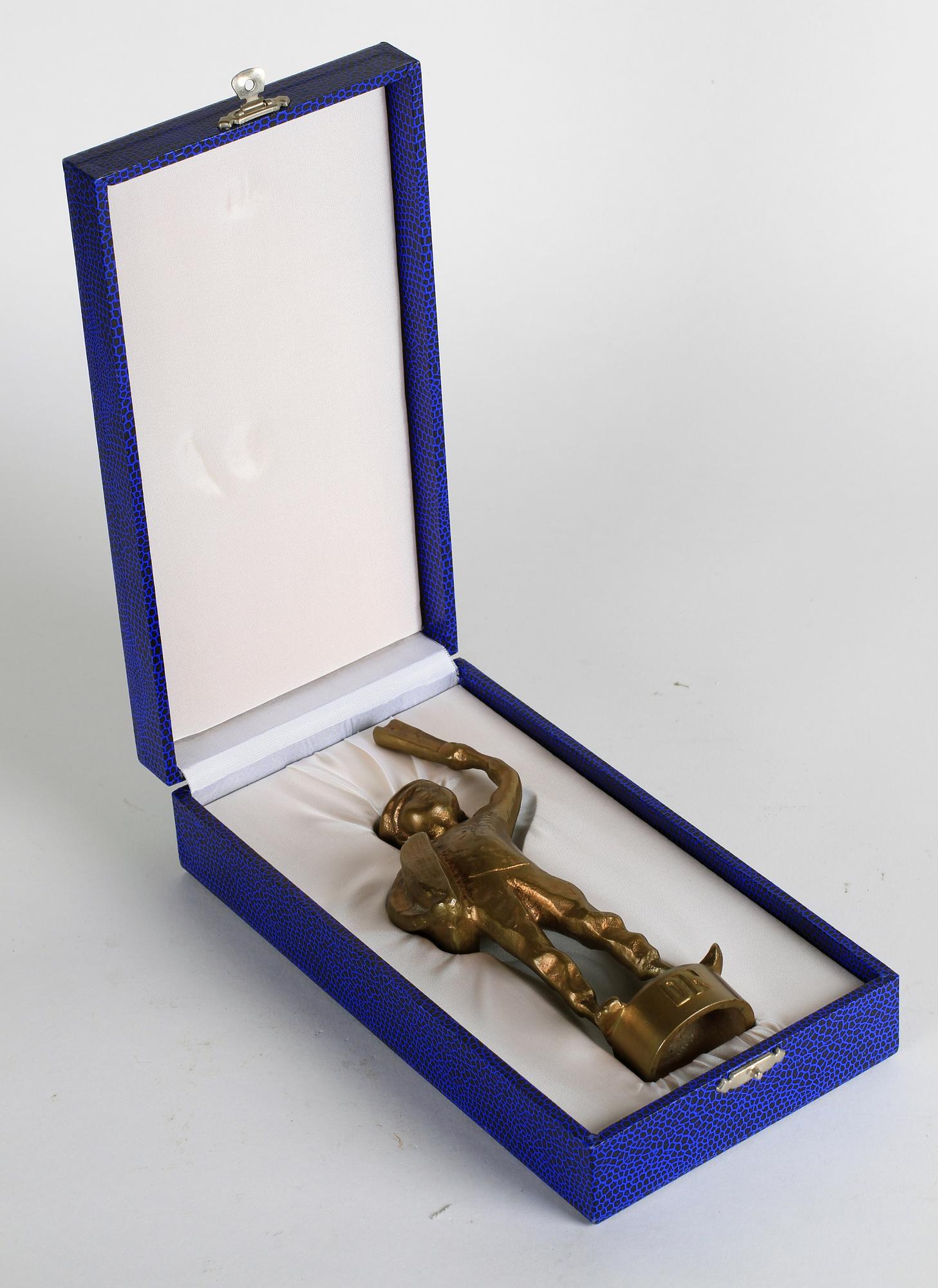 STIG BLOMBERG, skulptur, brons, monogramssign. Gjutarstämpel Herman Bergman.