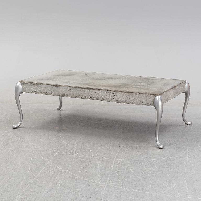 A concrete coffee table by Morten Voss, designed 1994.