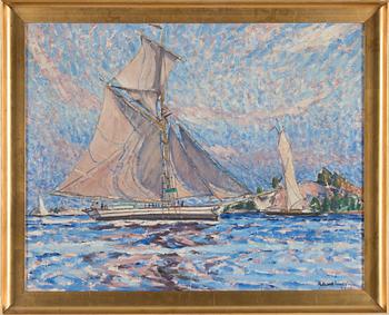 RIKARD LINDSTRÖM, oil on canvas, signed Rikard Lindström and dated 1928.