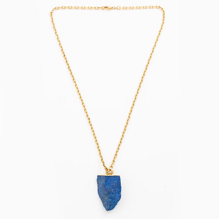 Kristian Nilsson, hänge 18K guld och lapis lazuli.