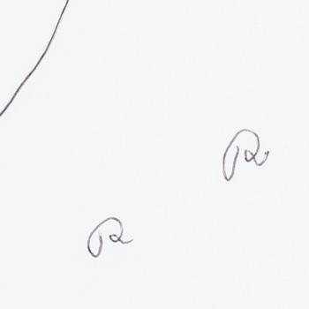 ROGER RISBERG, indian ink on paper, 2000, signed RR.