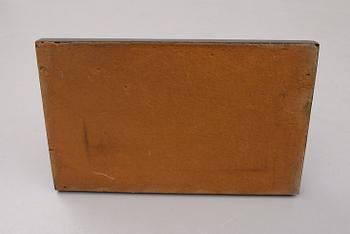 SKRIVSTÄLL, brons, signerad R, 1930-tal.