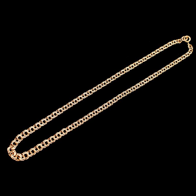 COLLIER, 18 k guld. Vikt ca 17 gram.