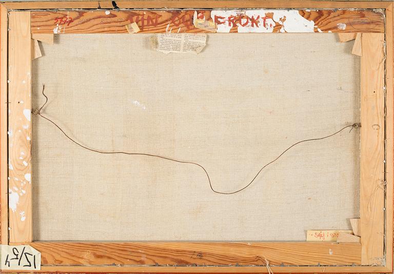 oil on canvas, signed and dated.