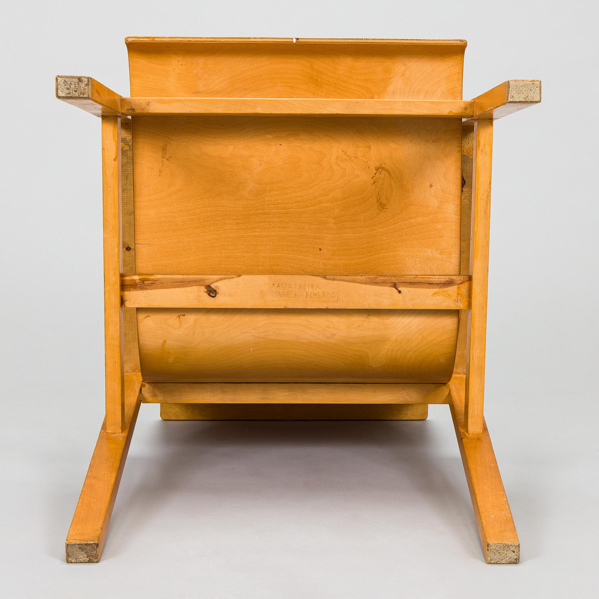 Alvar Aalto, karmstol, modell 51, för OY Huonekalu- ja Rakennustyötehdas A.B. Finland 1930-tal.
