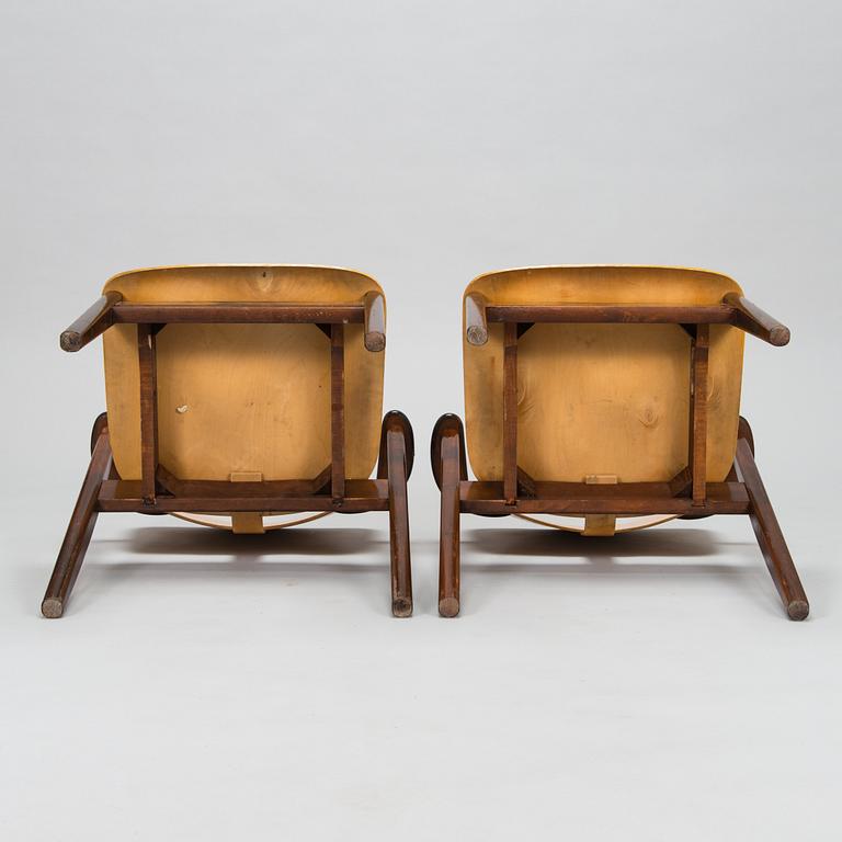 Ilmari Tapiovaara, karmstolar 6 st, "Domus", Keravan Puuteollisuus, 1940-talets slut.