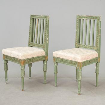 STOLAR, ett par. Gustavianskt provinsarbete, 1800-talets första hälft.