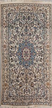 MATTA, old, Nain, part silk, ca 223 x 118 cm.