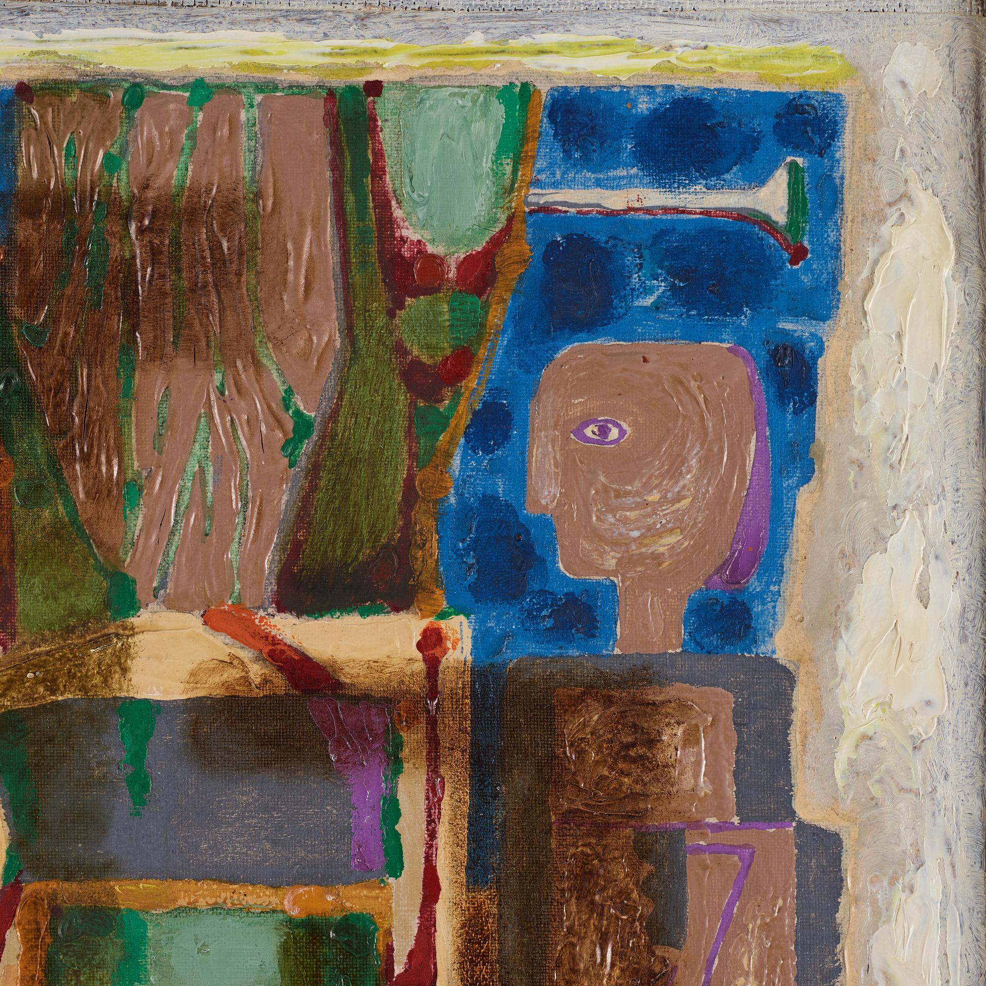 Erik Olson,  oil on canvas laid down on panel, signed and dated 1960.