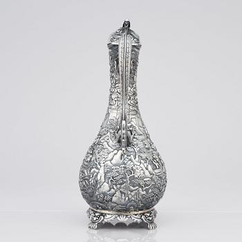 Vinkanna, silver. Qingdynastin, 1800-tal.