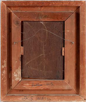 ALBERTUS NEUHUYS, olja på pannå, sign.