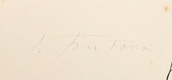 Lucio Fontana, etsning signerad samt numrerad 40/50.