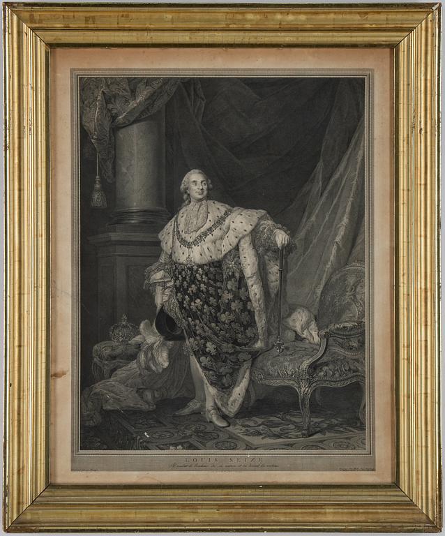 Alexander Roslin, efter, gravyrer, ett par, 1800-talets första hälft.