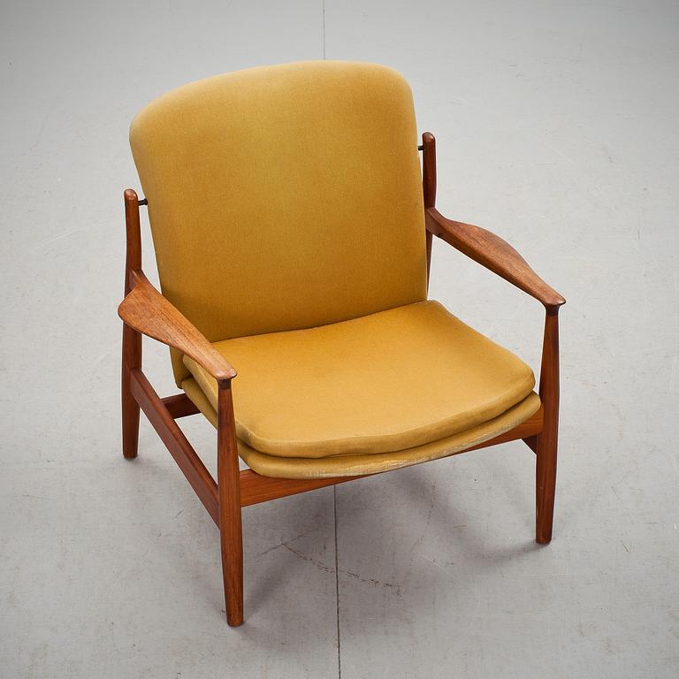 FÅTÖLJ, Modellnummer 136, Finn Juhl, France & France, Danmark. Formgiven 1958.