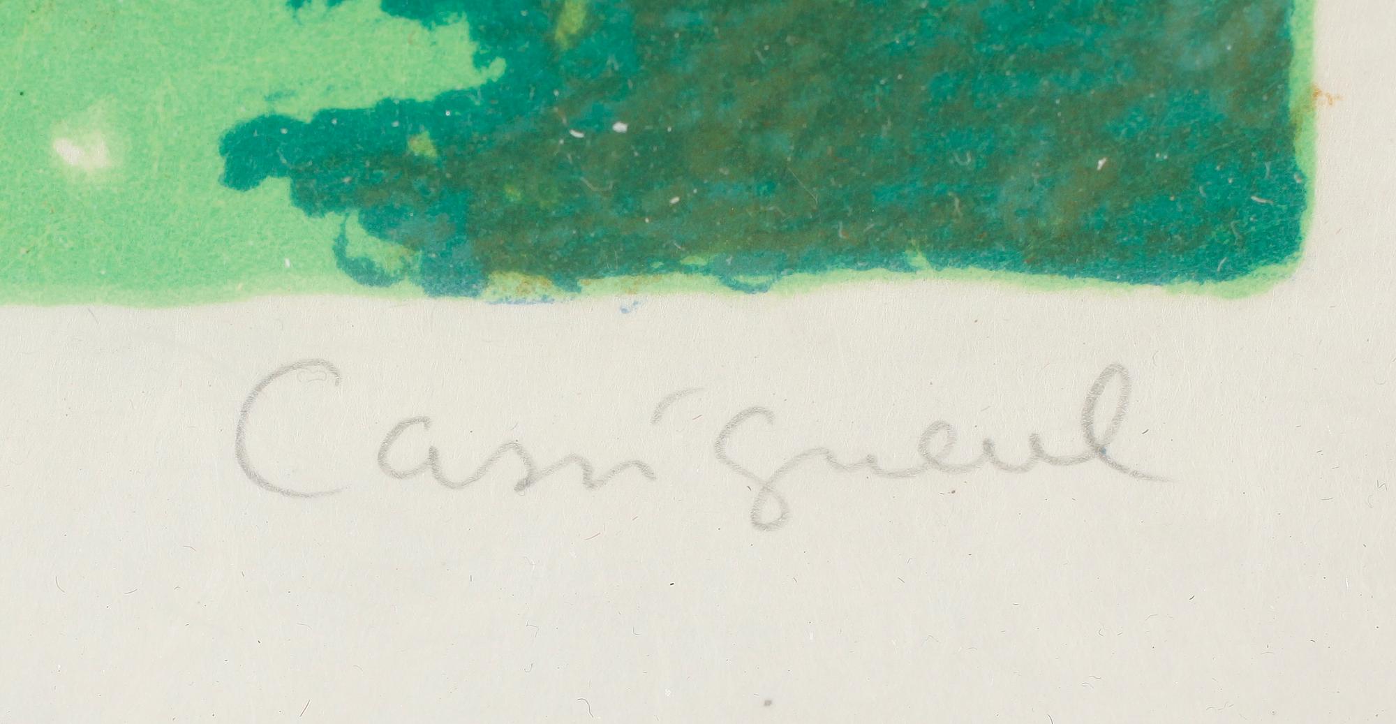 JEAN-PIERRE CASSIGNEUL, färglitografi, signerad.
