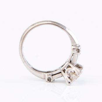 RING, palladium, briljanter och baguetter ca 1.62 ct tot.