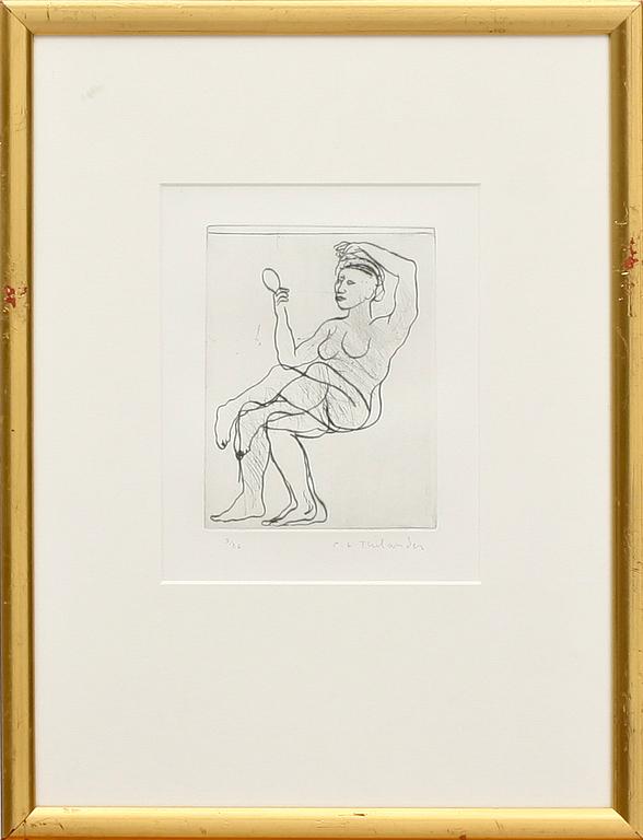 PÄR GUNNAR THELANDER, etsningar, 3 st, sign och numr, upplaga 26 ex.