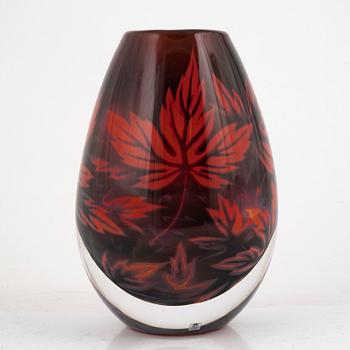 Mats Jonasson, a unique glass vase, Målerås.