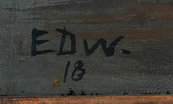 ERIC DETTHOW, troligen, olja på pannå. Sign o dat 18.