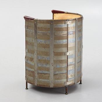 Mats Theselius, an 'Älgskinnsfåtöljen' lounge chair, Källemo, ed. 311/360, Sweden post 1991.