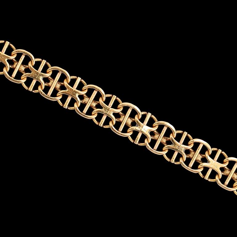COLLIER, 18K guld, ÄSA Stockholm 1970. Vikt ca 22 g.
