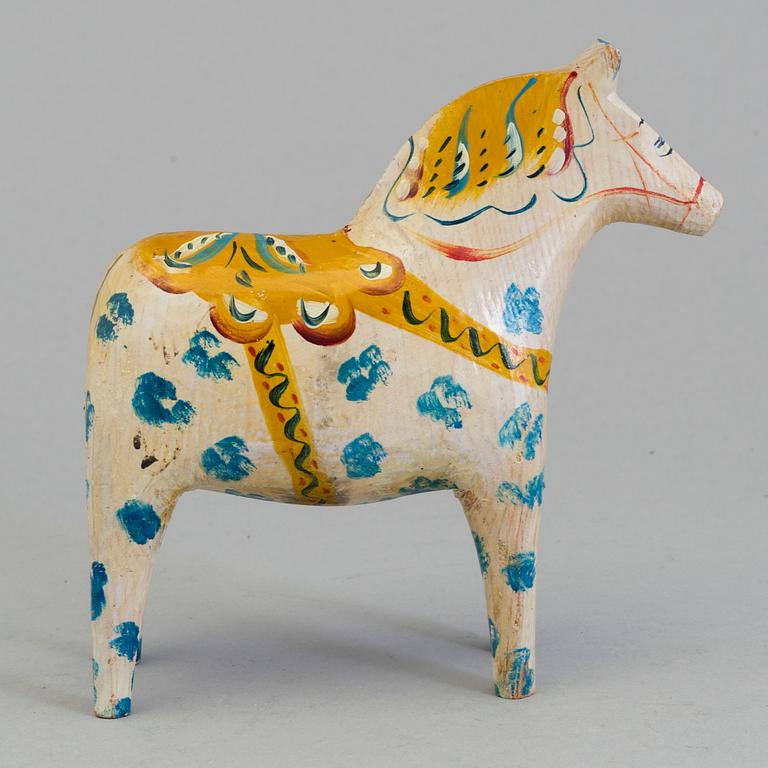 a swedish wooden Dala horse from the first half of the 20th century.