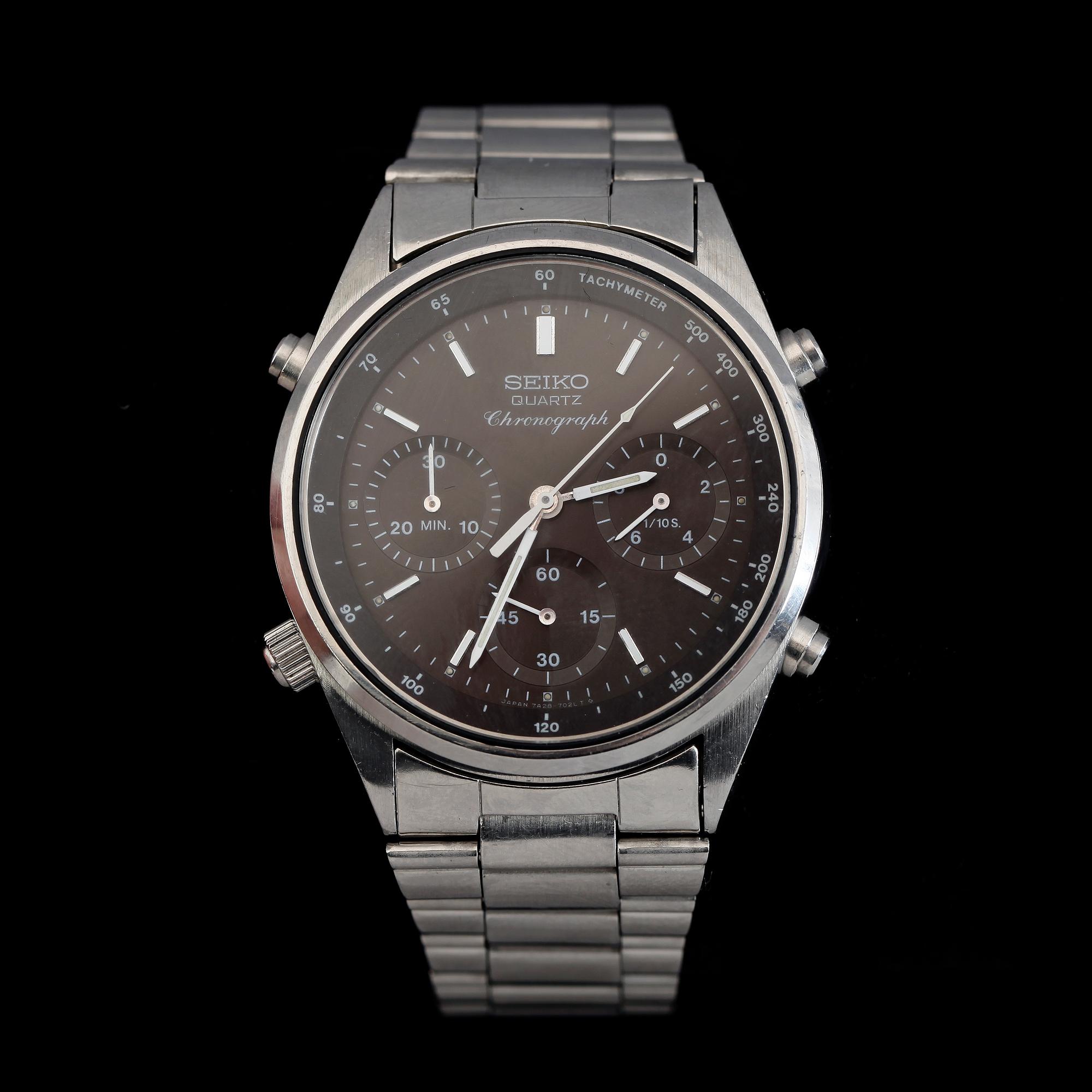 ARMBANDSUR, stål, Chronograph, Seiko, 1970-/1980-tal.