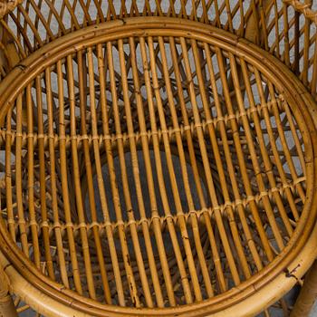 A second half of the 20th century rattan chair.