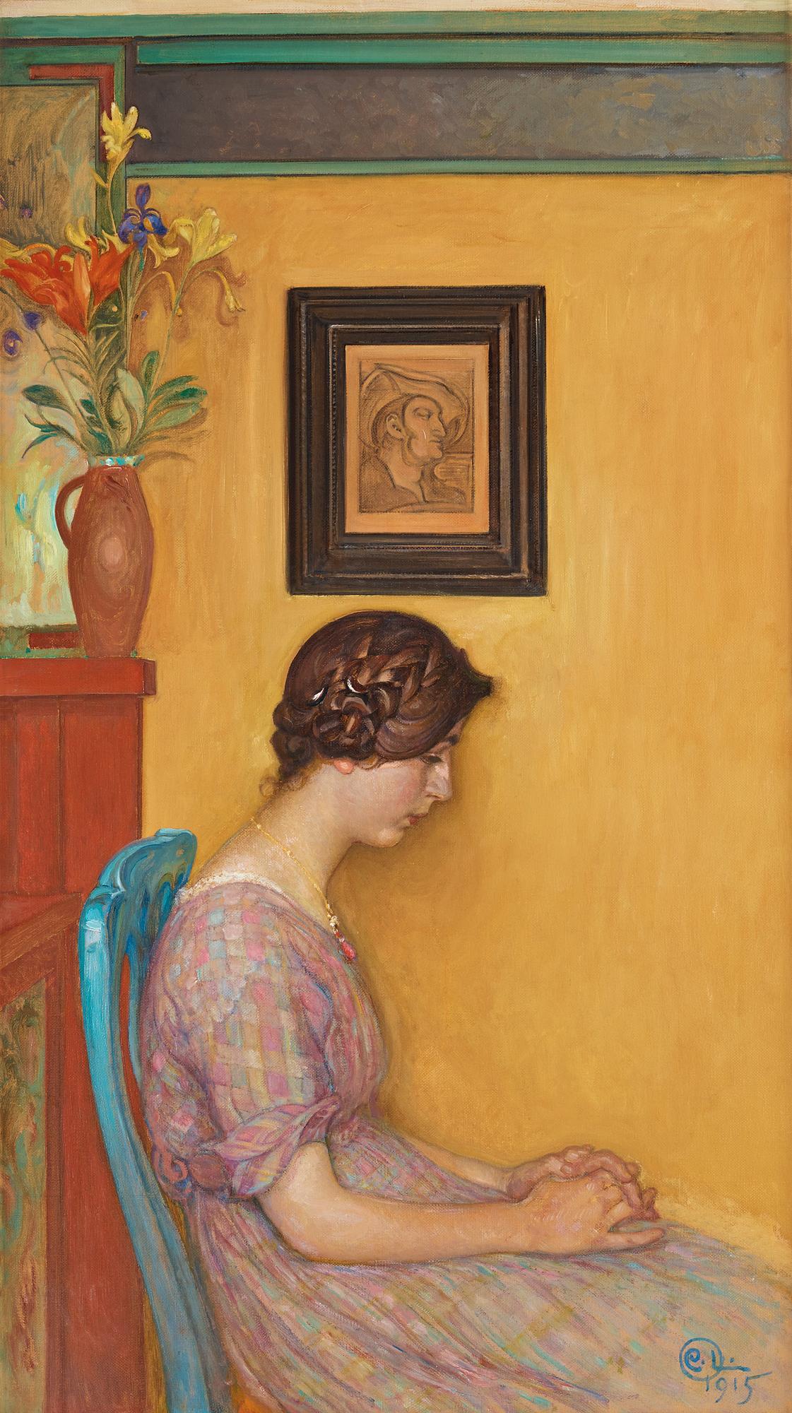 Carl Larsson, "Kersti 19 år".