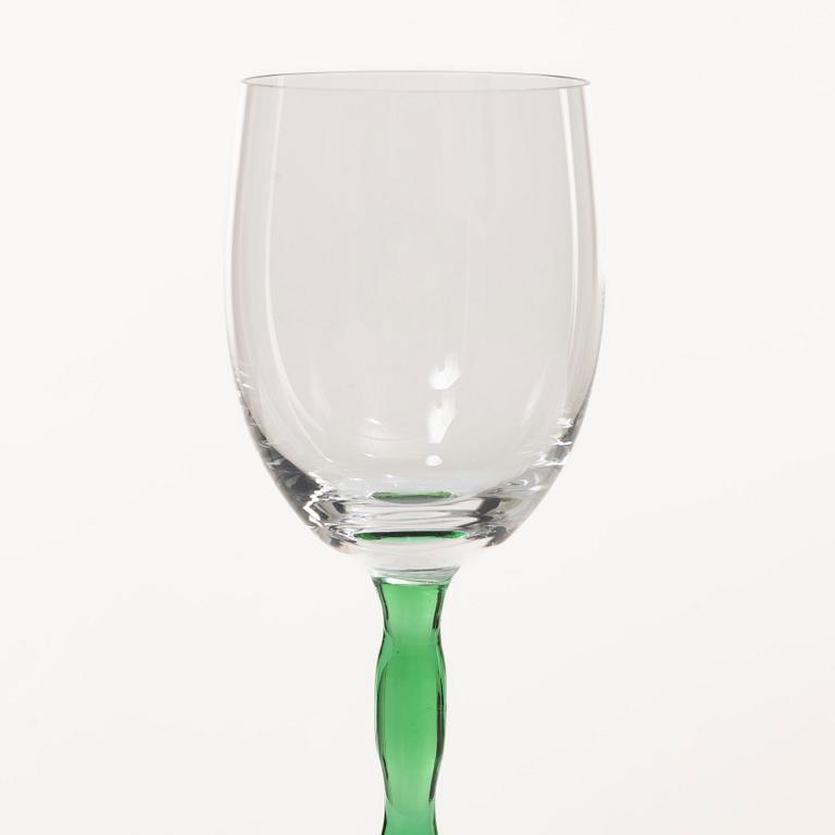 Gunnar Cyrén, vitvinsglas, 10 st, "Nobel", Orrefors.