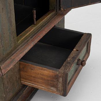 Hanging cabinet, folk art, 18th century.